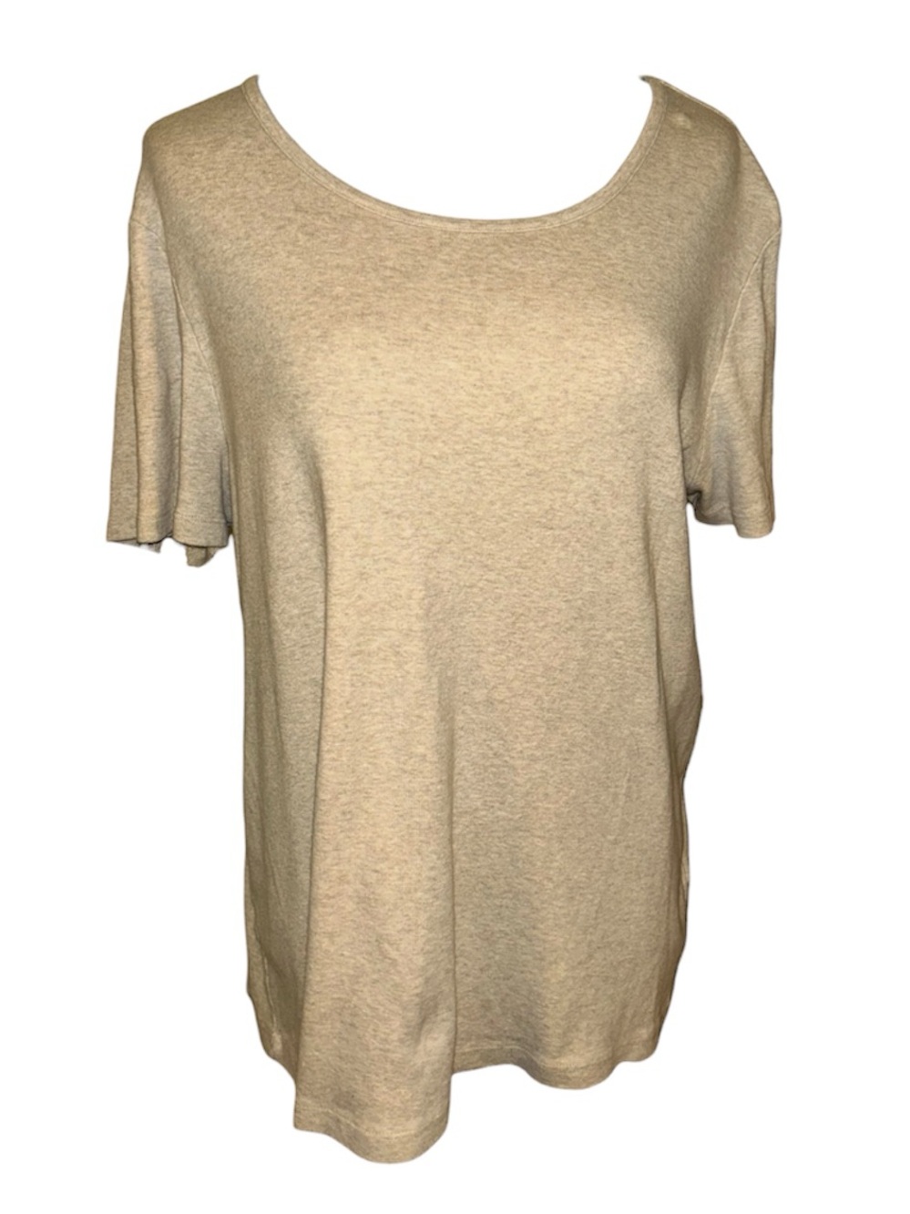 100% cotton vintage y2k white stag beige/creme womens size 2X/XXL short sleeve t